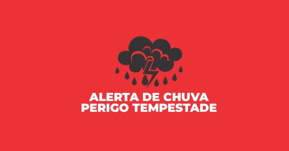 Alerta de chuva e potencial de tempestade